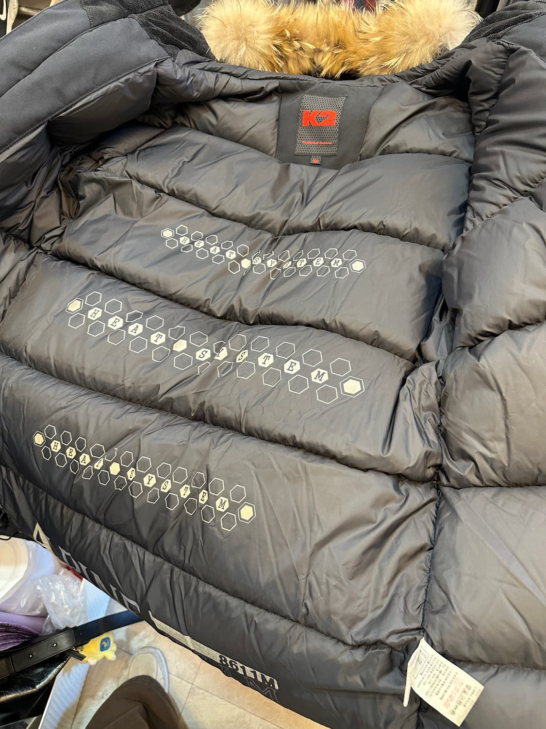 100) k2 알파인 팀 오리털 패딩 블랙 상품이미지7