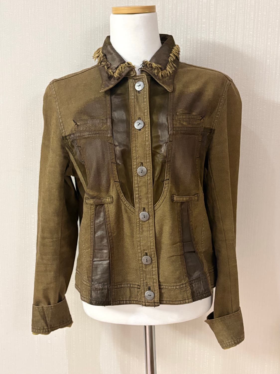 (희귀) INTELLECTION 워싱 숏자켓 Y2K 무드 55-66 상품이미지10