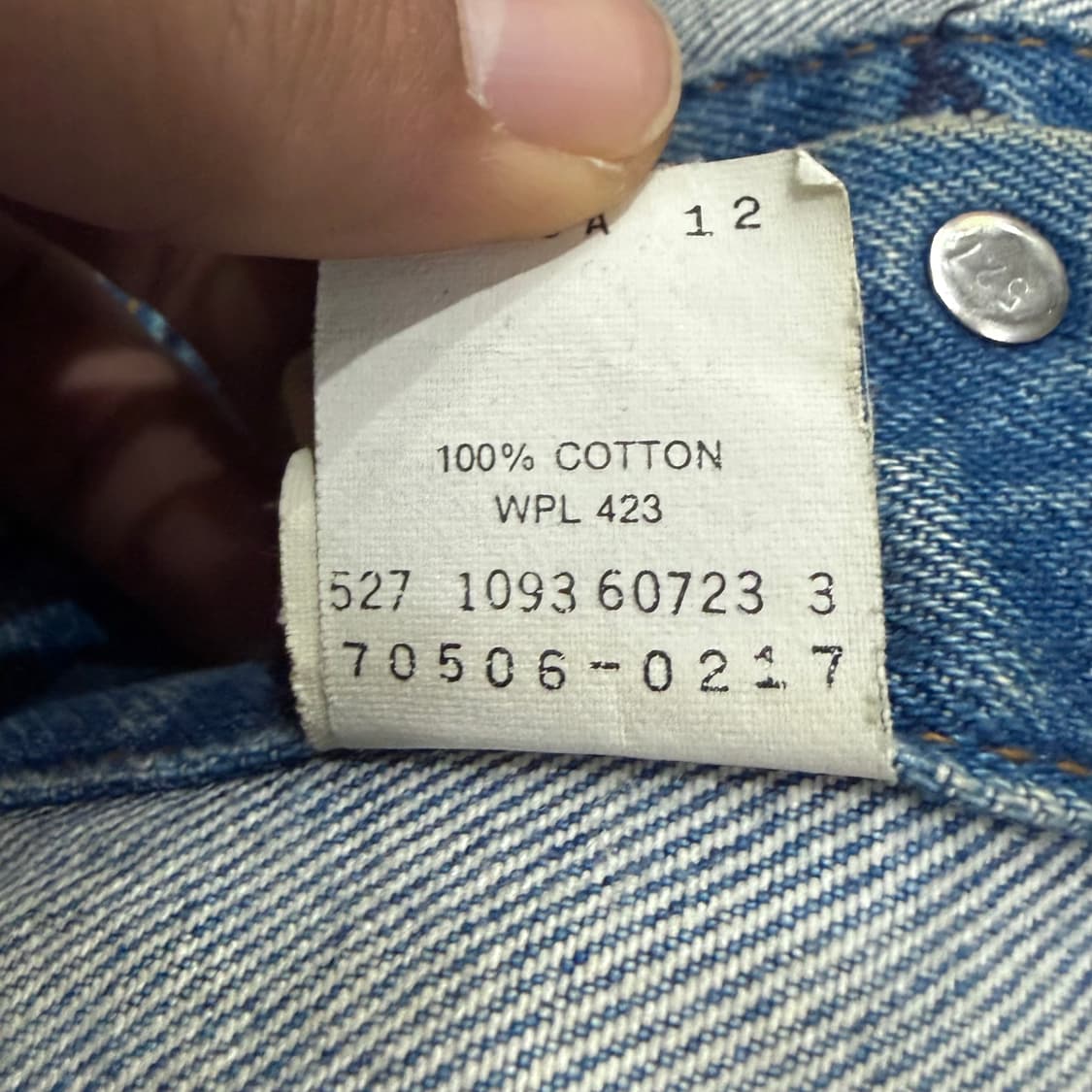 80s 리바이스 70506 USA 데님 자켓 (L) 상품이미지9