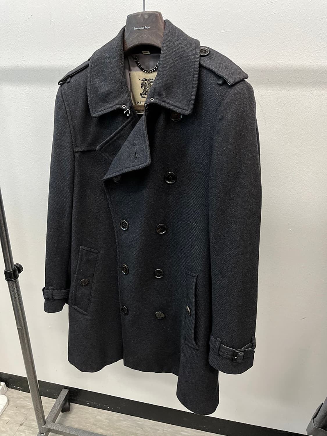 100) 버버리 울 더블코트  상품이미지2