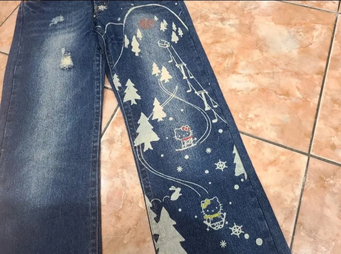 풍천상점 x 헬로키티 데님팬츠 상품이미지2