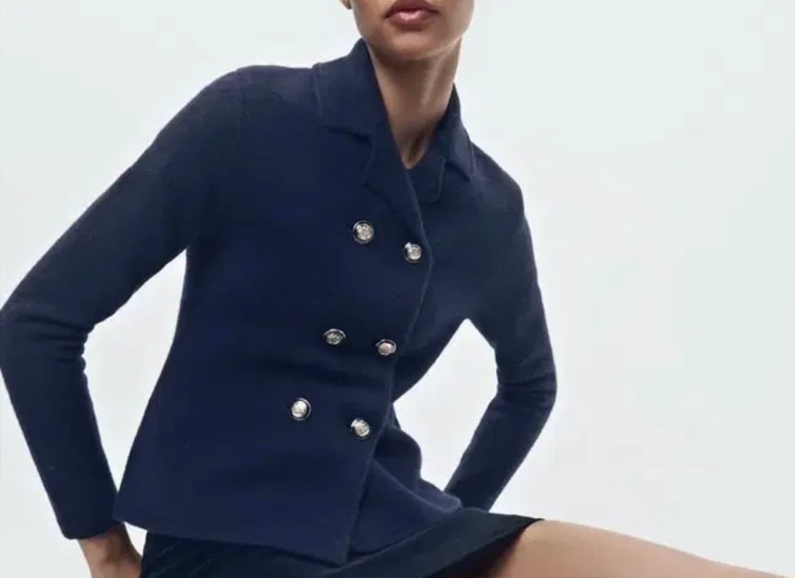 ZARA/ 자라 울100% 니트자켓 상품이미지1