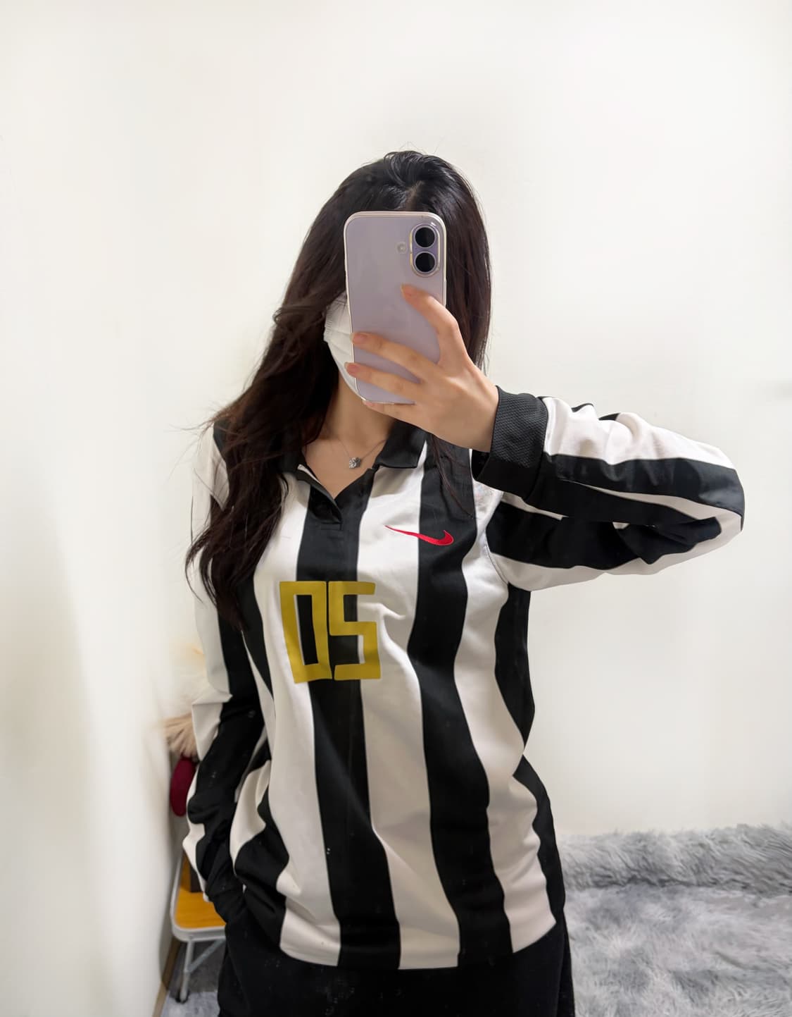 나이키 유벤투스 황선홍(20)마킹 레트로 스트라이프 하프넥 져지(M) 상품이미지7