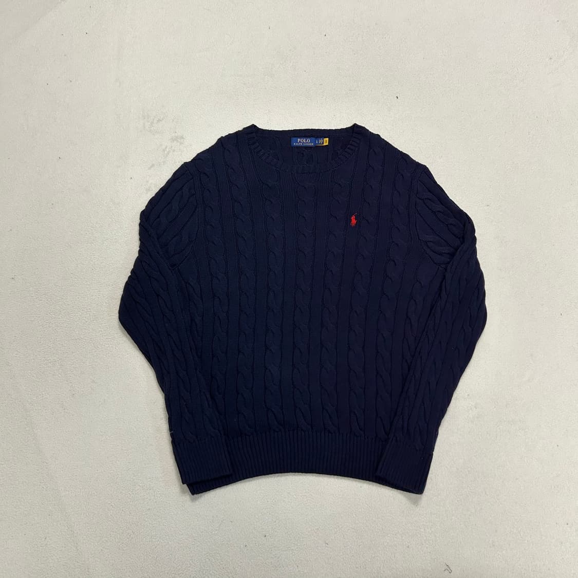 Polo Ralph Lauren navy cable knit 상품이미지4
