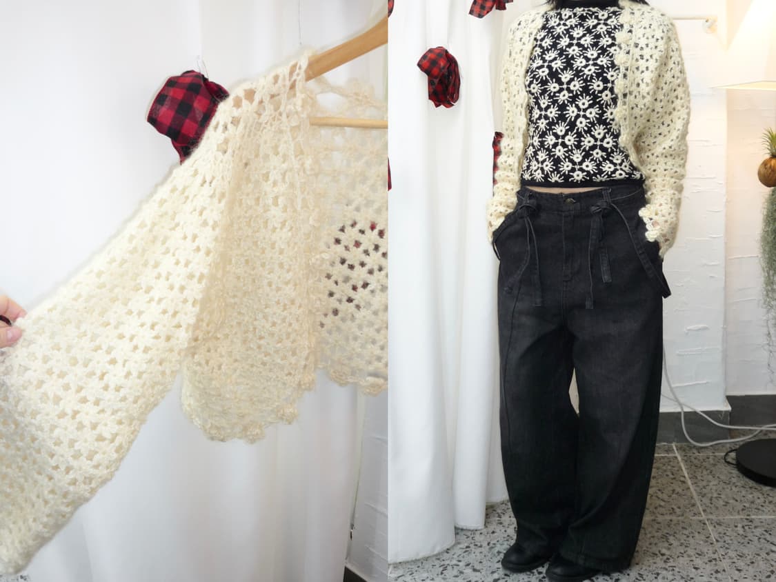 soft crochet bolero cardigan 상품이미지1