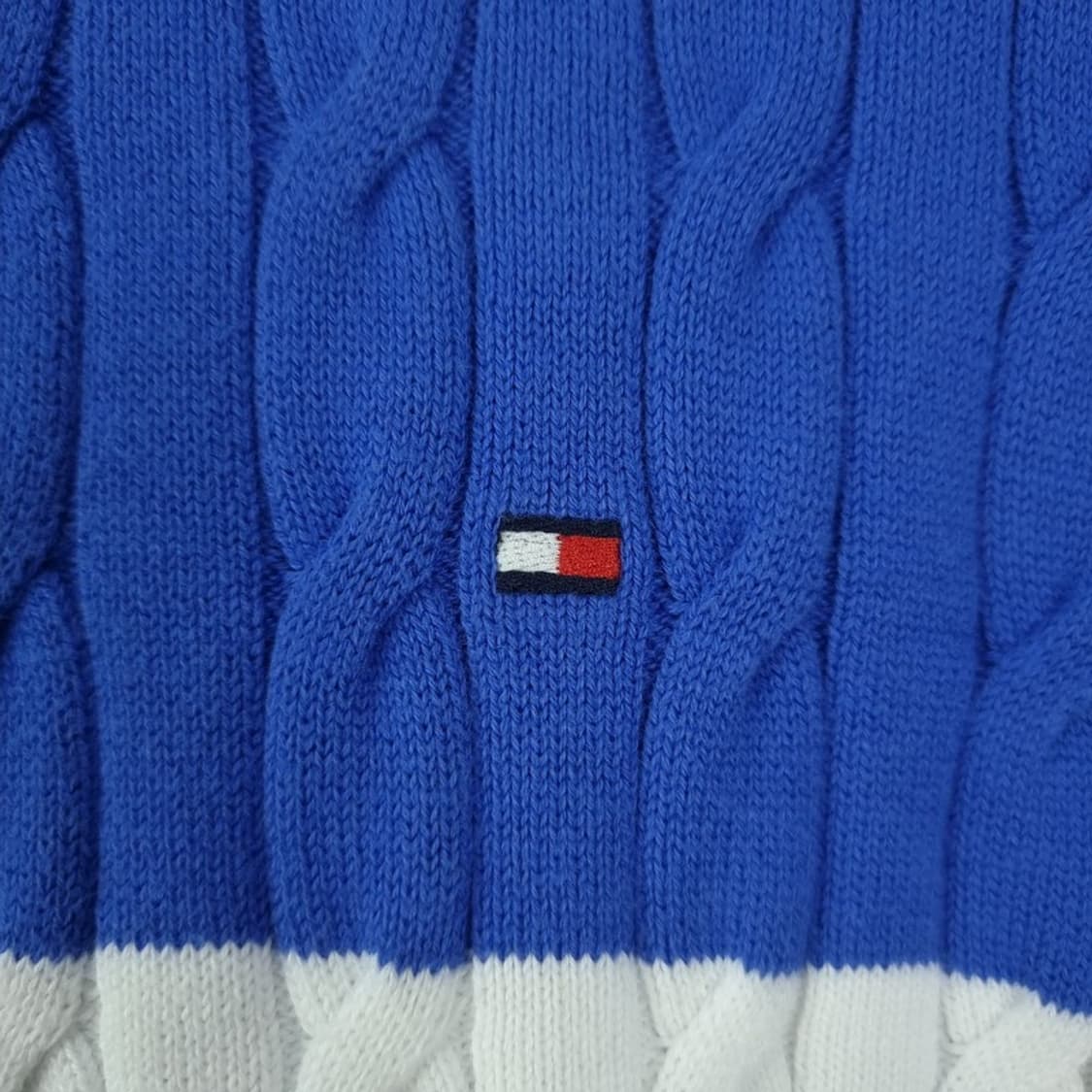 [타미힐피거] 스몰 로고 자수 스트라이프 니트 M19227 상품이미지6