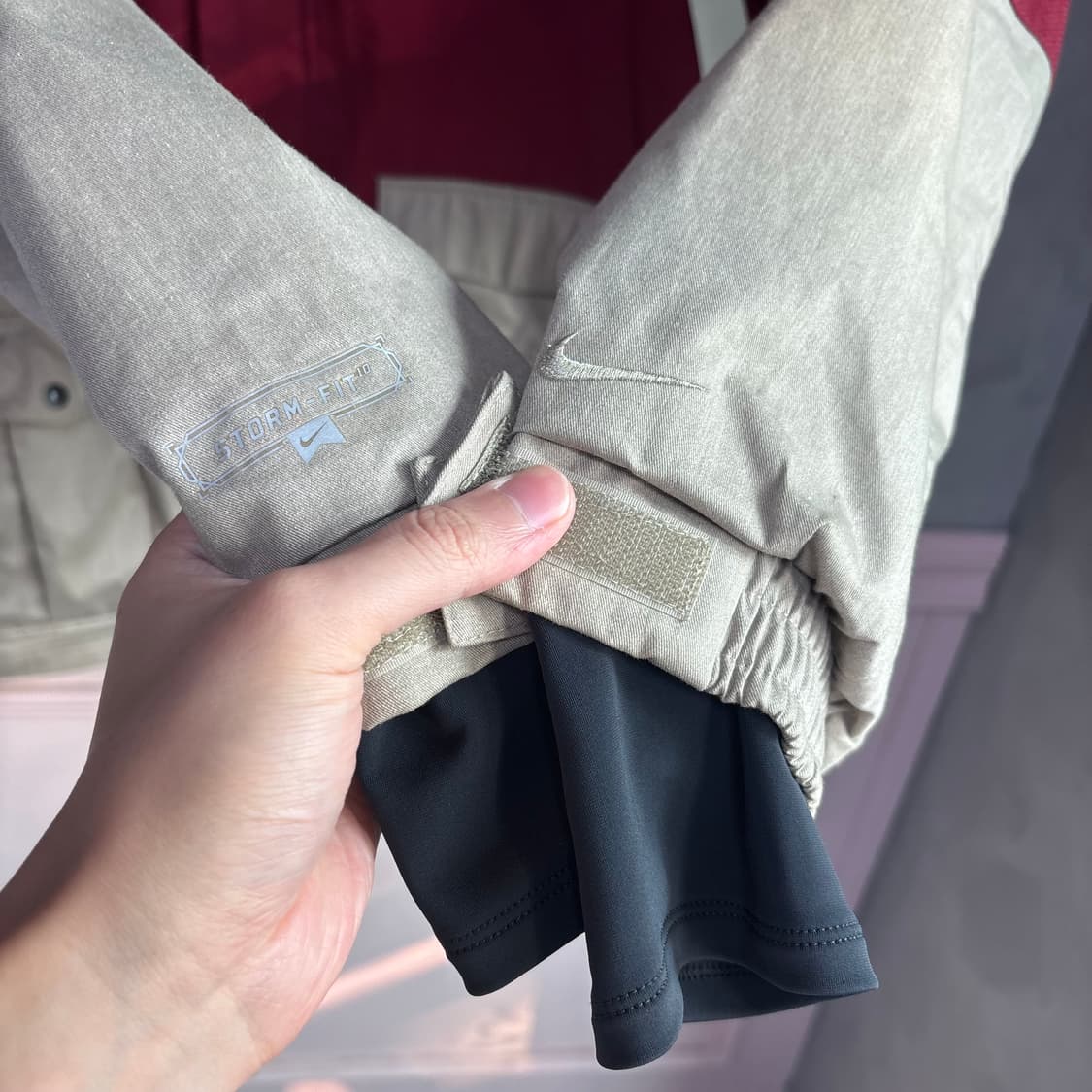 나이키 스톰핏 스키 파카 자켓 버건디 상품이미지4