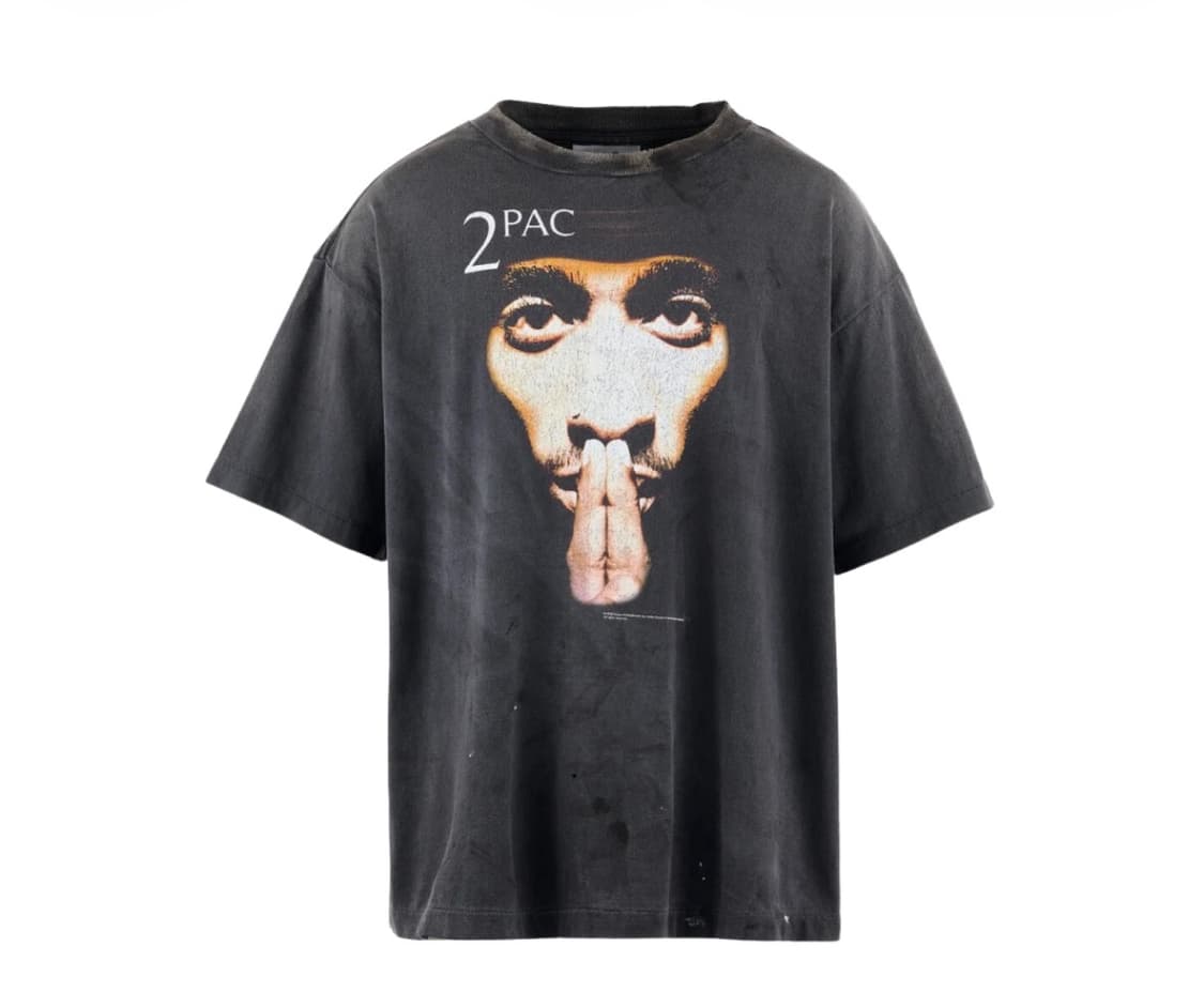 (L) 세인트미카엘 2PAC 투팍 티셔츠 상품이미지1