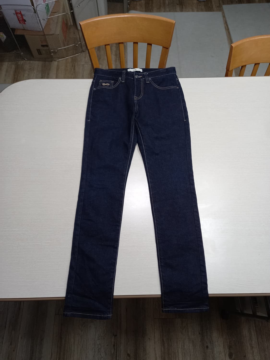 28 PLAC Milan 스판 슬림일자진 진청 28-903 상품이미지1