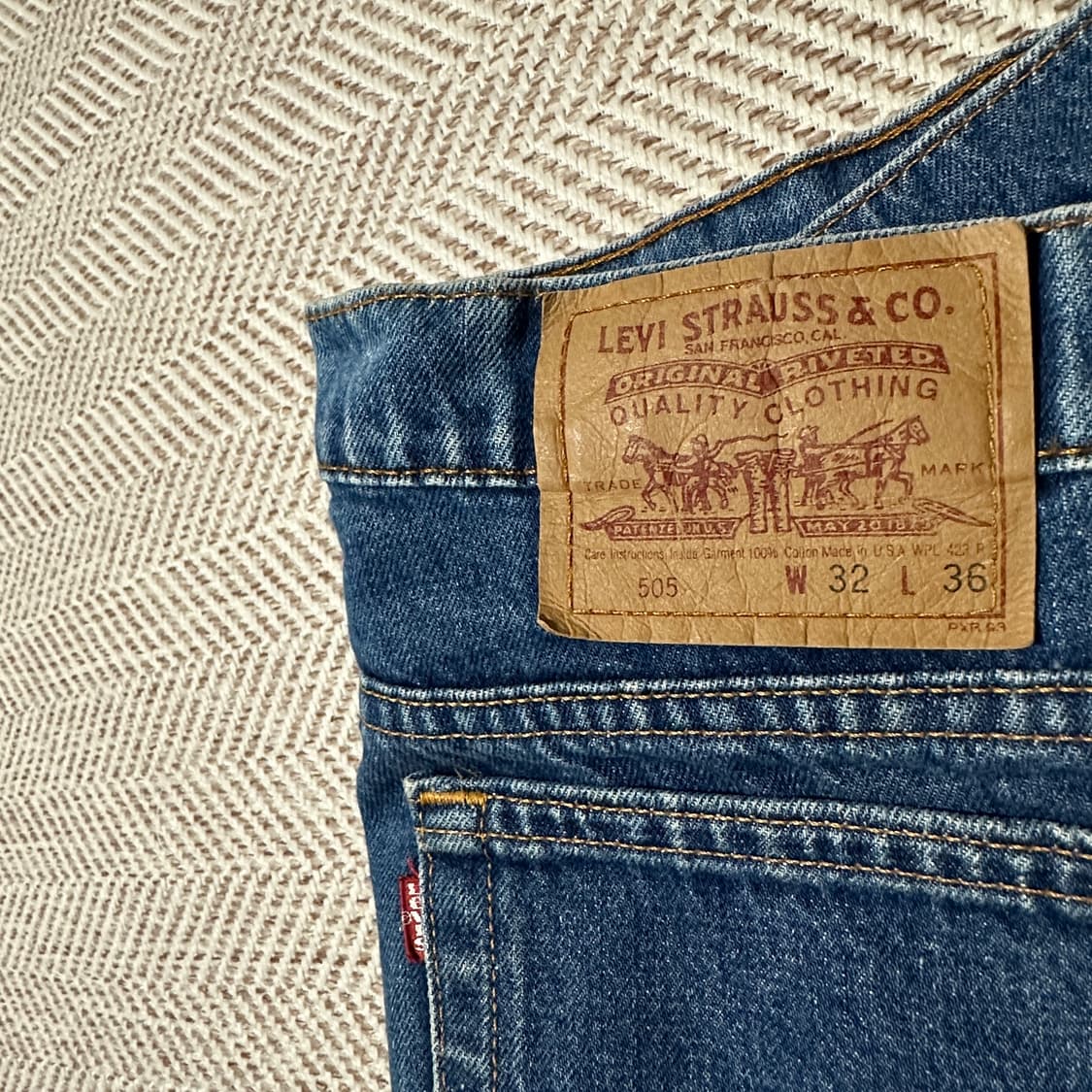 LEVI'S 505 90's usa made vintage denim 상품이미지3
