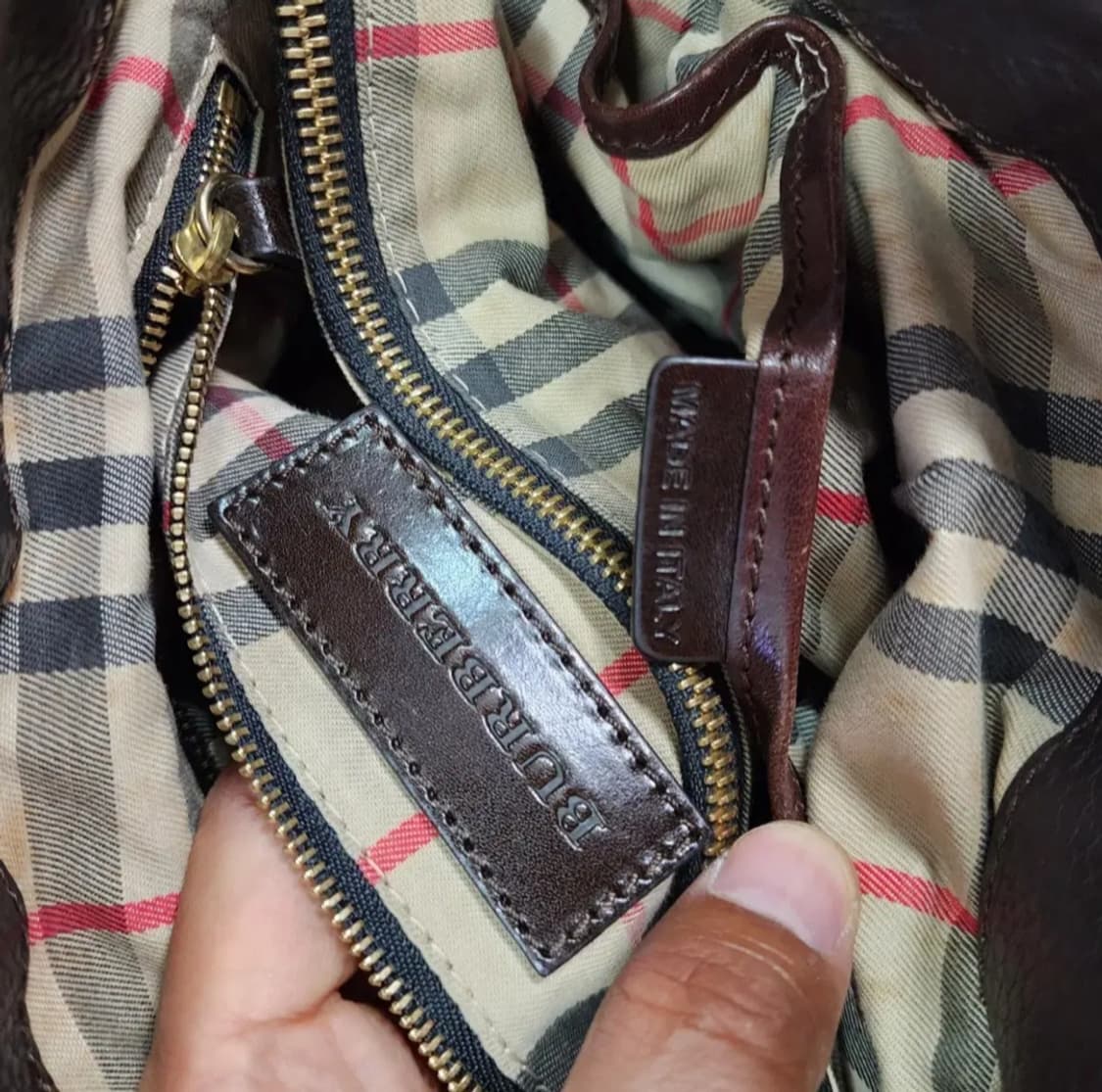 버버리 레더 토트백 상품이미지8