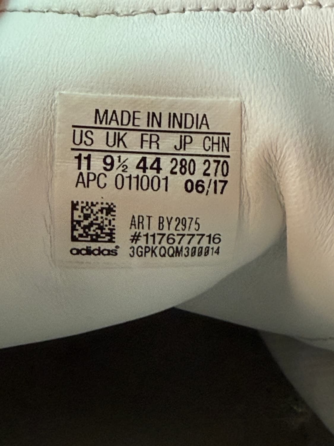 17FW 아디다스 스탠스미스 CF 화이트 270-80mm 상품이미지4