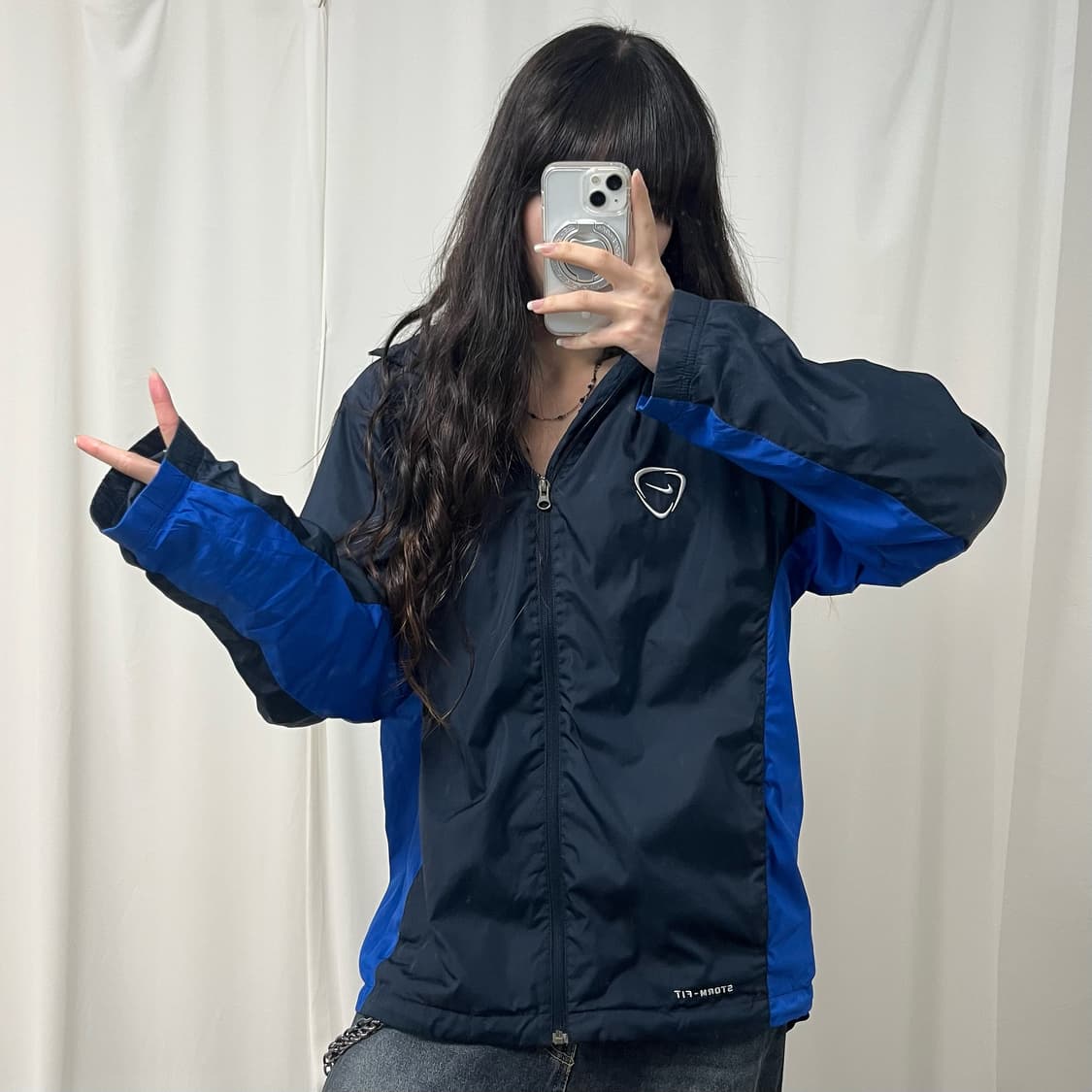 Nike navy windbreaker  상품이미지2