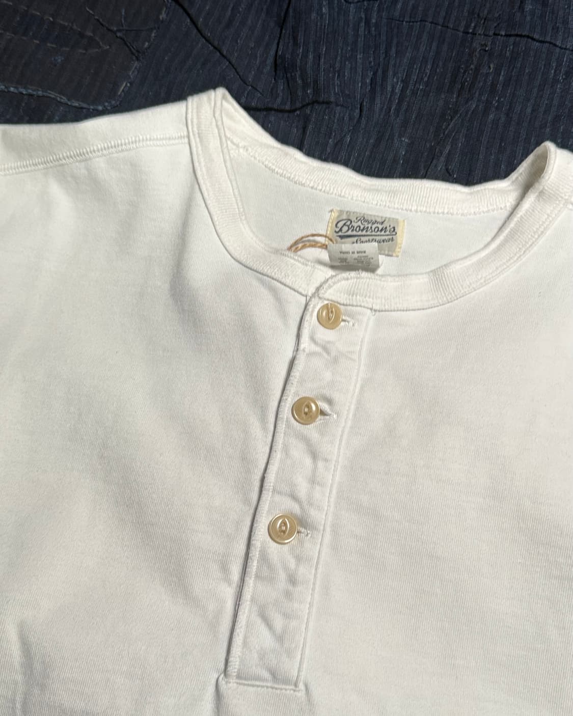 브론슨 10.6oz 코튼 숏 슬리브 헨리 티셔츠 XXL 상품이미지2