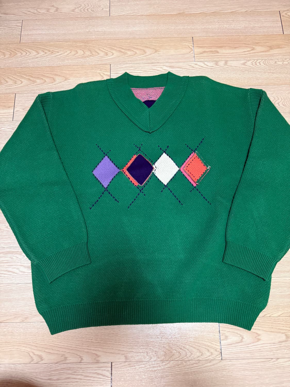 아더에러 스플렌더 오버 니트 그린 상품이미지1