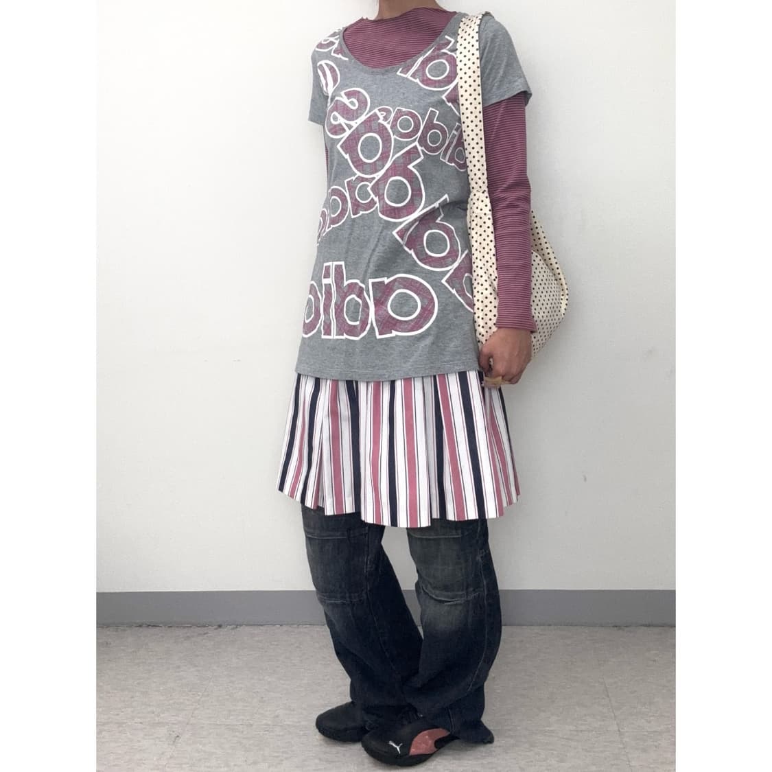 빈티지 아디다스 키치 그레이 반팔 상품이미지9