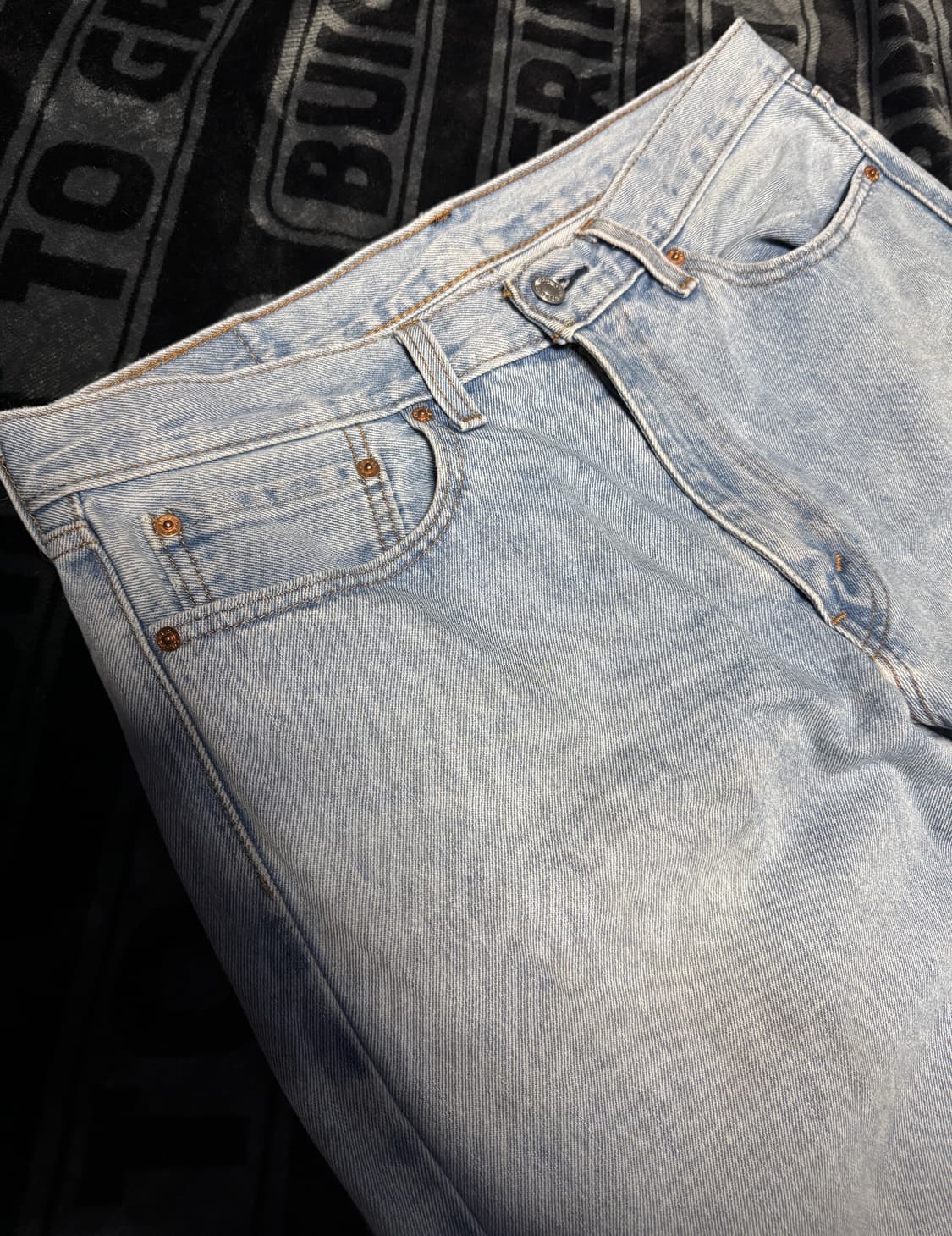 리바이스 550 릴렉시드 핏 진 라이트 스톤워시 블랭크 탭 35X32 상품이미지3