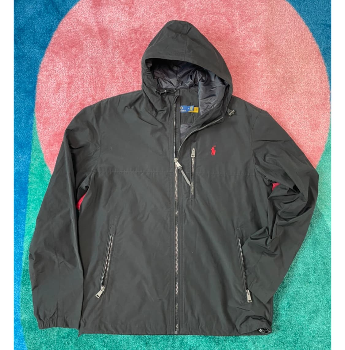 폴로 남녀공용 바람막이 (Black, M 95) 상품이미지1