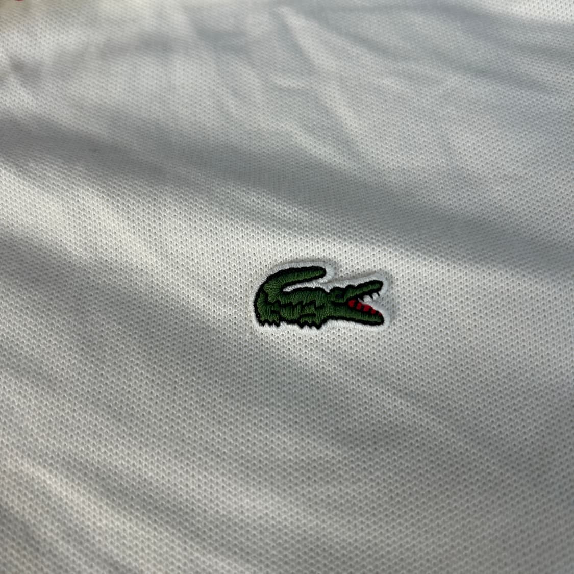 라코스테 흰색 PK 반팔티 레드 포인트 s 상품이미지3