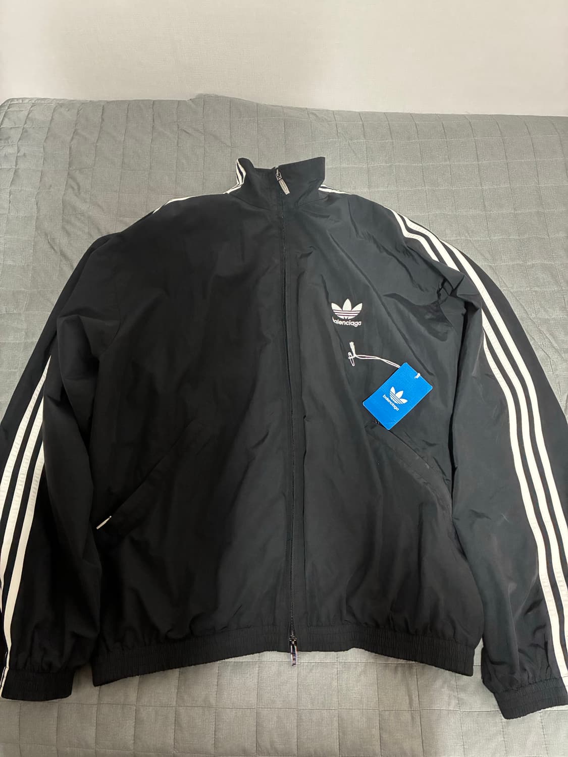 [2] 발렌시아가 아디다스 포플린 트랙 자켓 블랙 상품이미지1