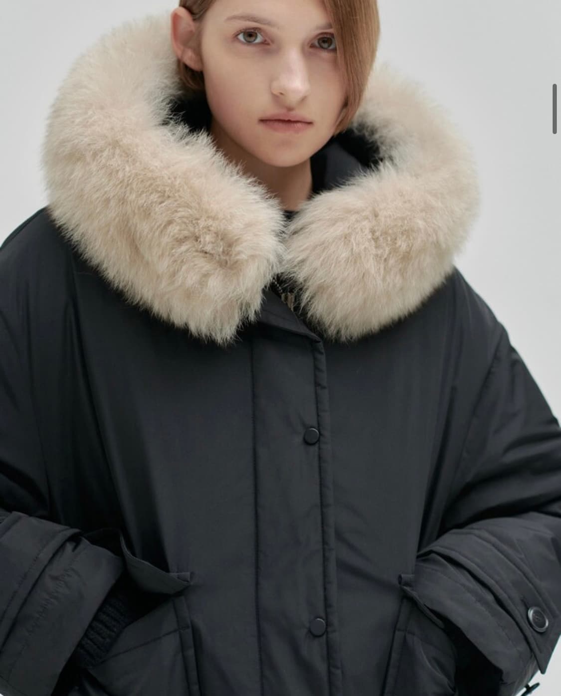  닐바이피 폭스 다운 크롭 점퍼 상품이미지2