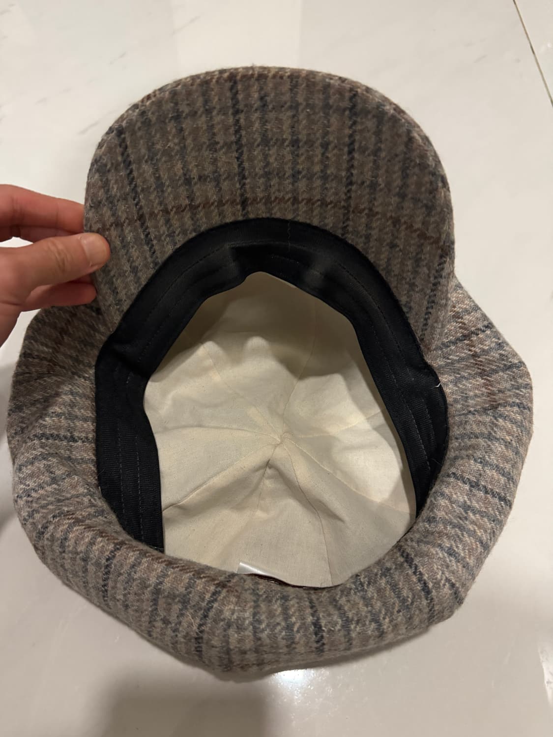 체크무늬 뉴스보이 캡 상품이미지3