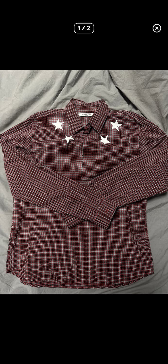 지방시 스타패치 체크셔츠 상품이미지2