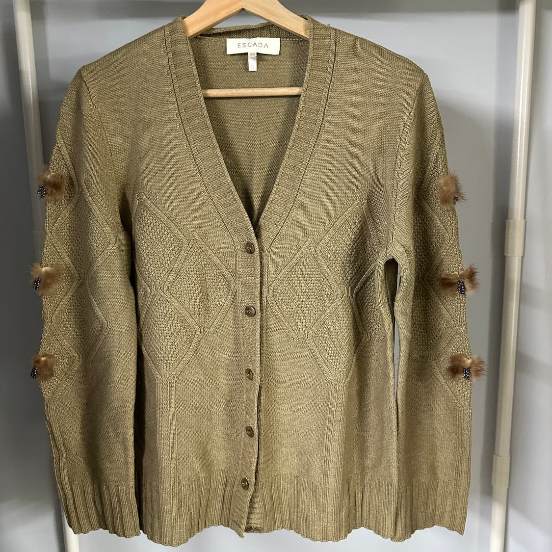 빈티지 에스카다 캐시미어 혼방 가디건 상품이미지1