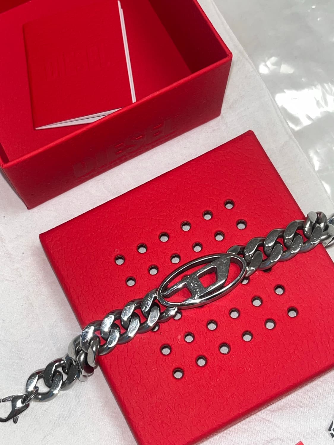 [정품] 디젤 DX1432 체인 팔찌 / 스테인리스 / 풀구성 상품이미지3