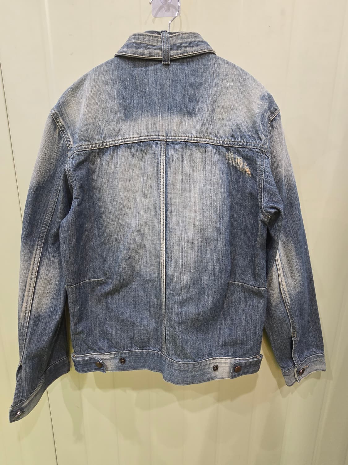 Cony Cuny 빈티지 Y2K  워싱 데님 자켓 청자켓 상품이미지7