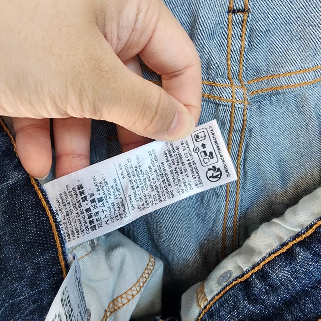 리바이스 청바지 블루 데님팬츠 상품이미지5