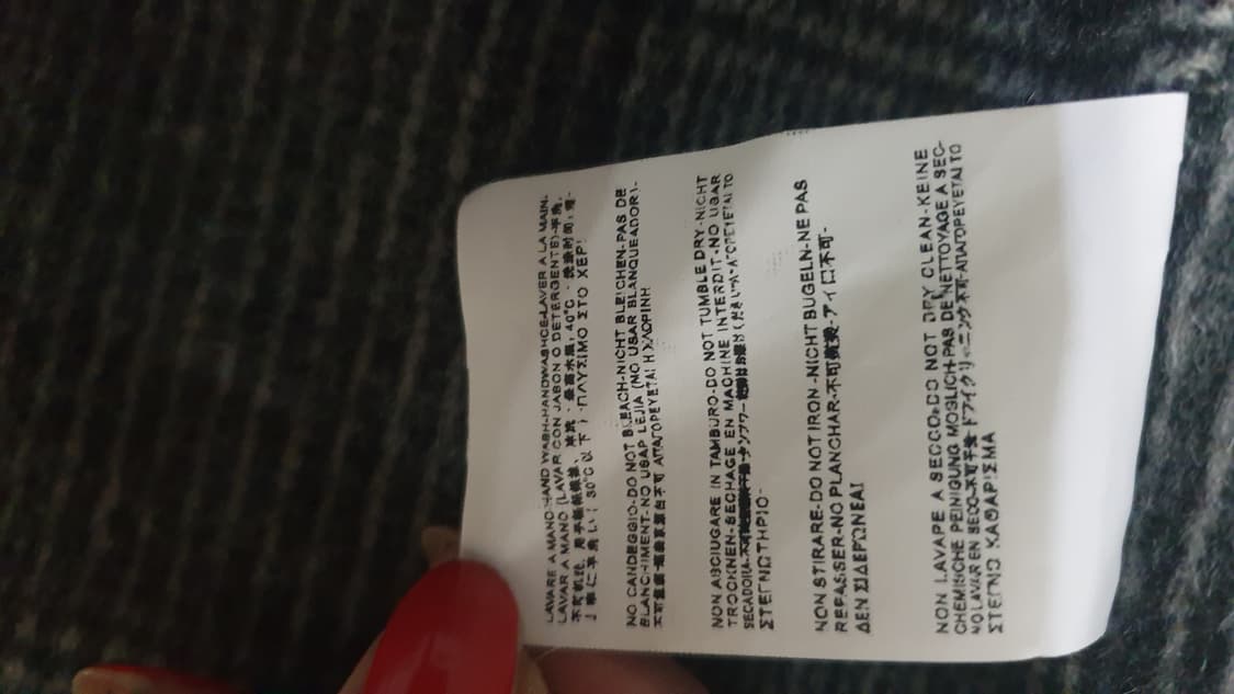 발렌시아가 체크 더블 롱 코트 38 여성 상품이미지4