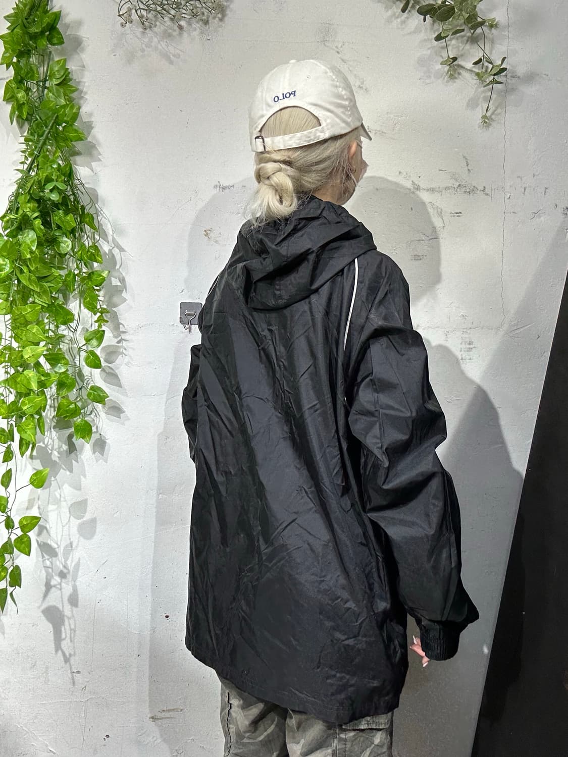 아디다스 블랙 후드 오버핏 바람막이 트랙 자켓 XL 상품이미지3