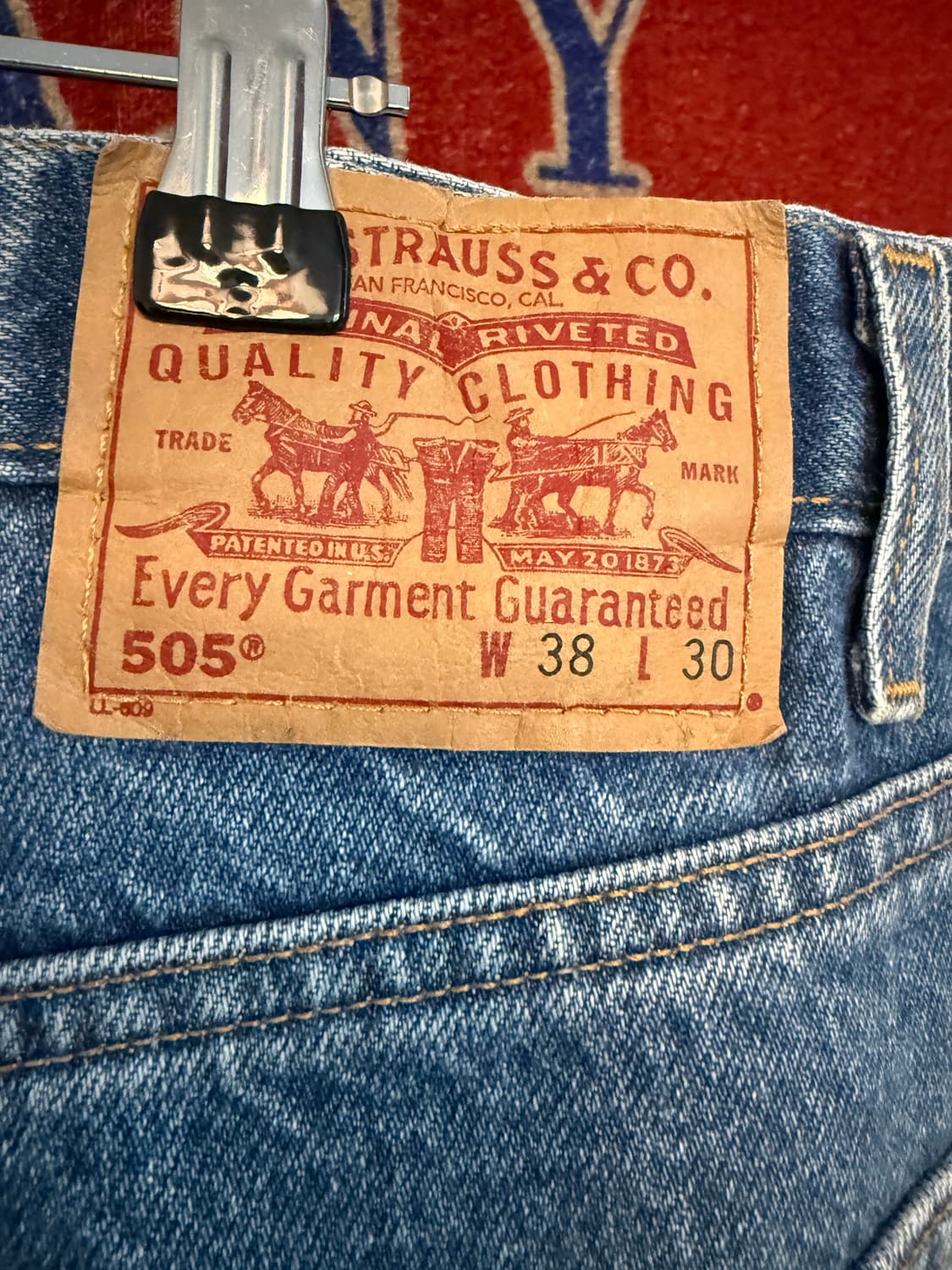 리바이스 505 38/30 MEXICO 블랭크탭 상품이미지7