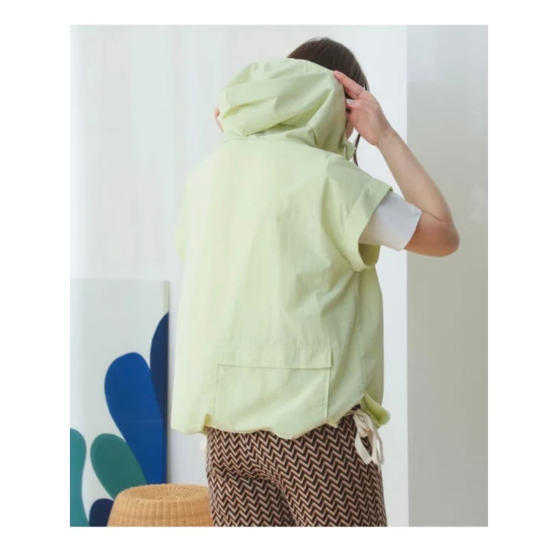 [B:MING by빔즈] 아노락 반집업 후드(라임) 상품이미지3