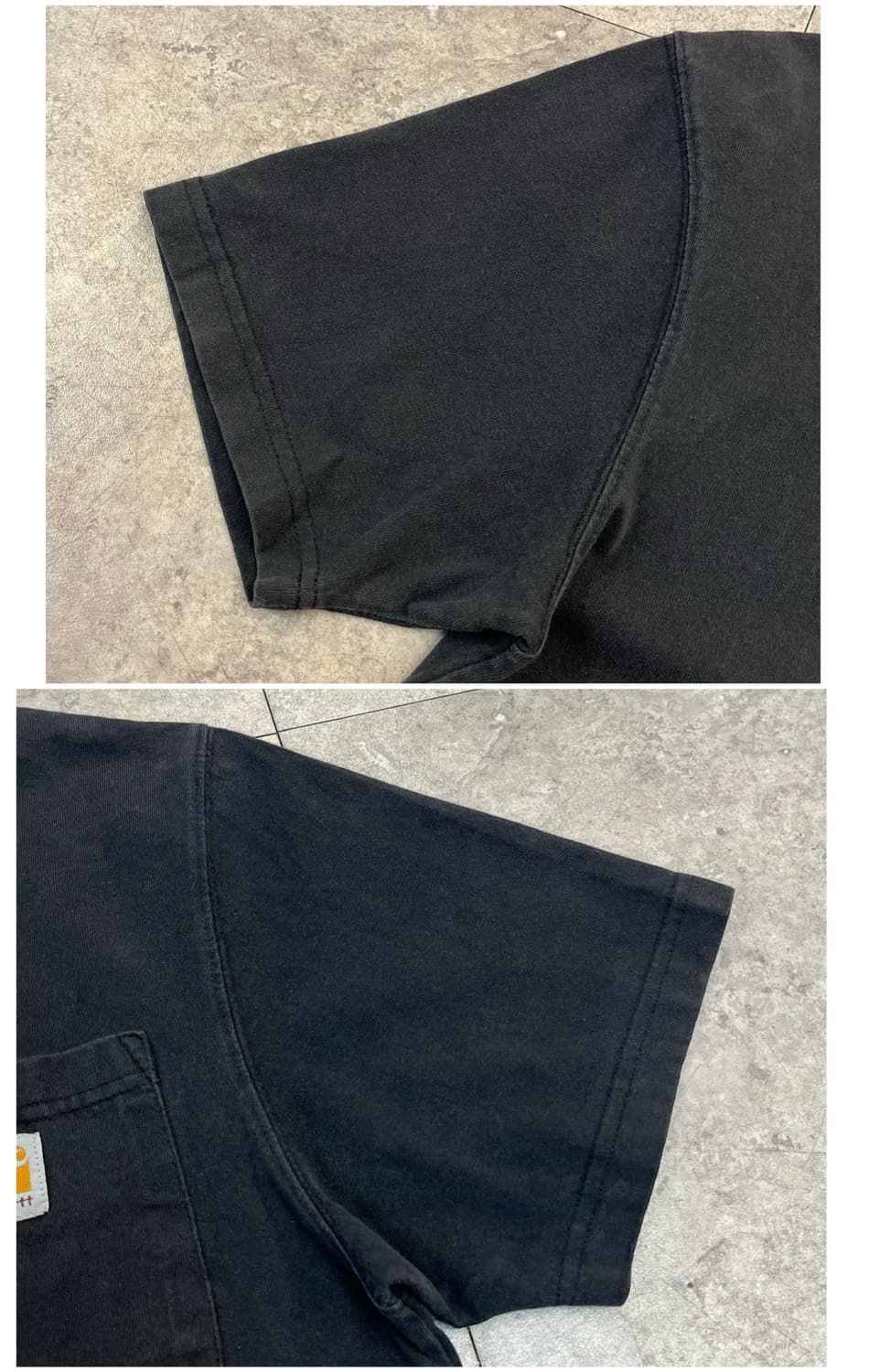 칼하트 포켓 반팔티 차콜 S #csz3899 상품이미지6