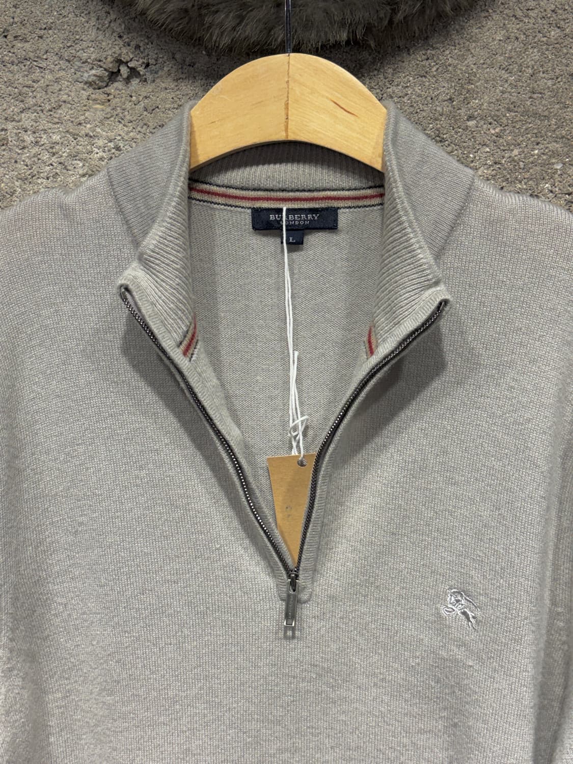 BURBERRY LONDON 캐시미어 집업 니트 상품이미지3