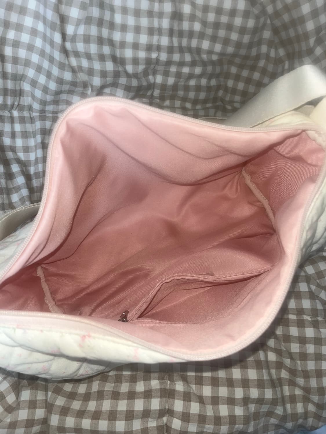 오부니 잔꽃 모리걸 퀼팅 더플백 상품이미지3