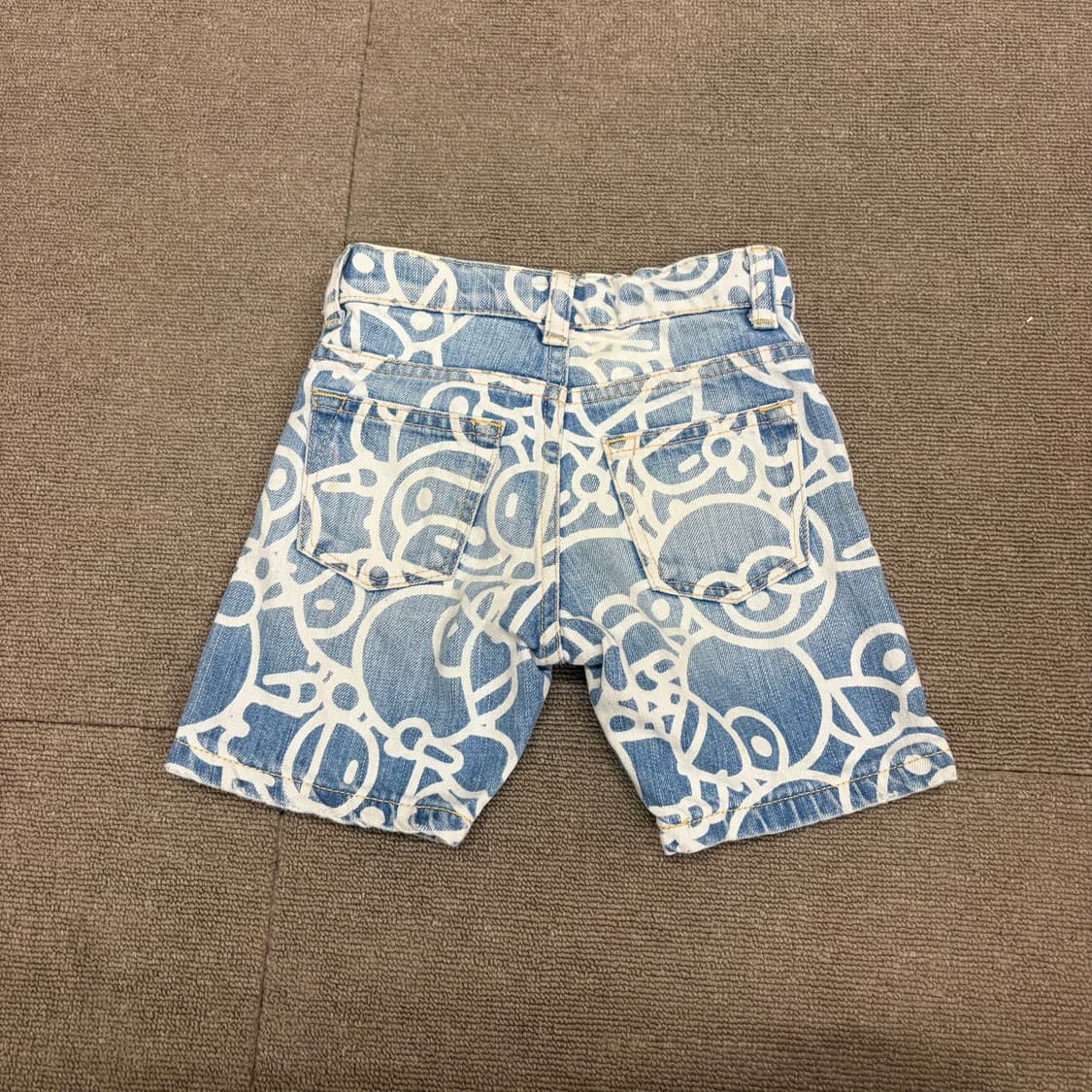 키즈 bape 베이프 마일로 데님 숏츠 반바지 90 상품이미지5