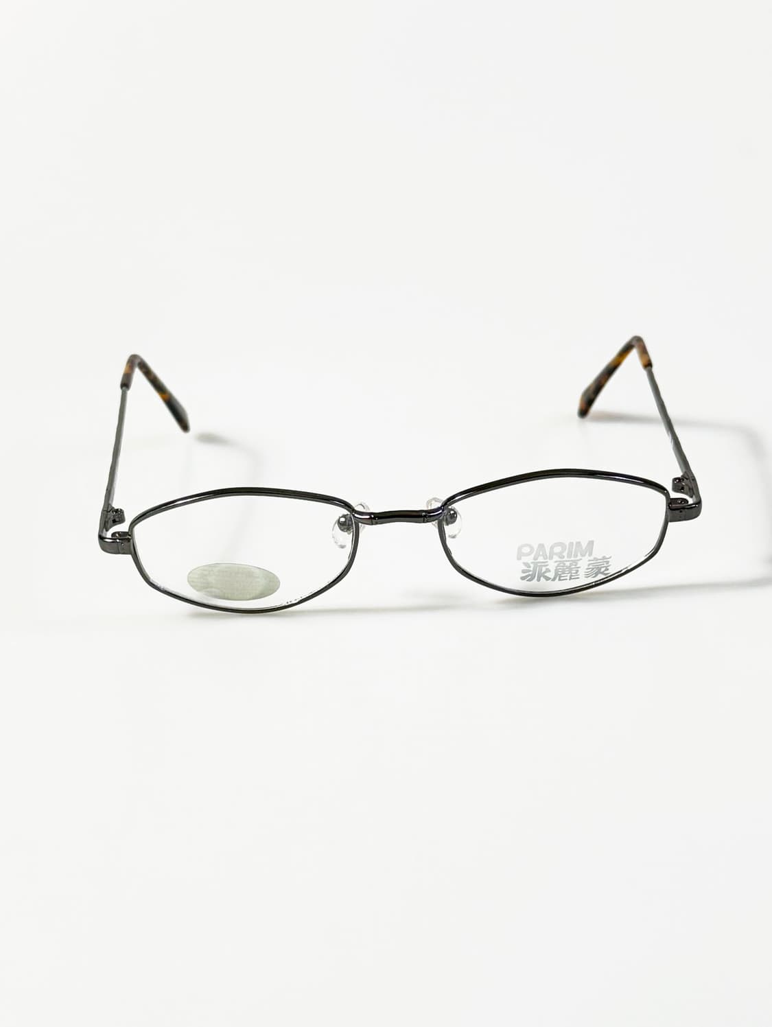 90s PARIM 건메탈 슬림 오벌 프레임 빈티지 안경 상품이미지2