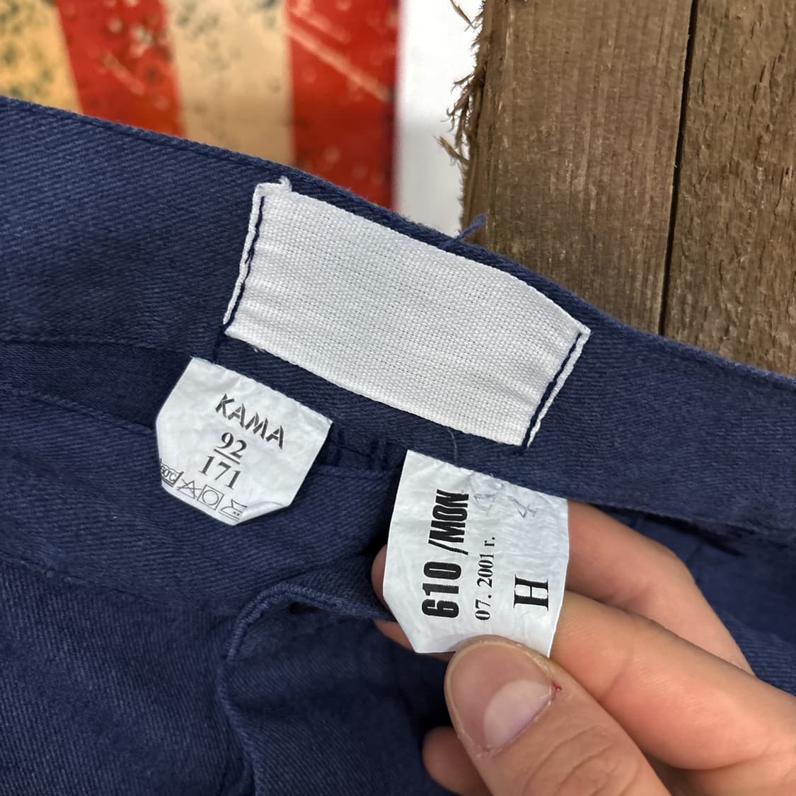 90s 오리지널 빈티지 프렌치 워크 팬츠 신치백 카고 N694 상품이미지8