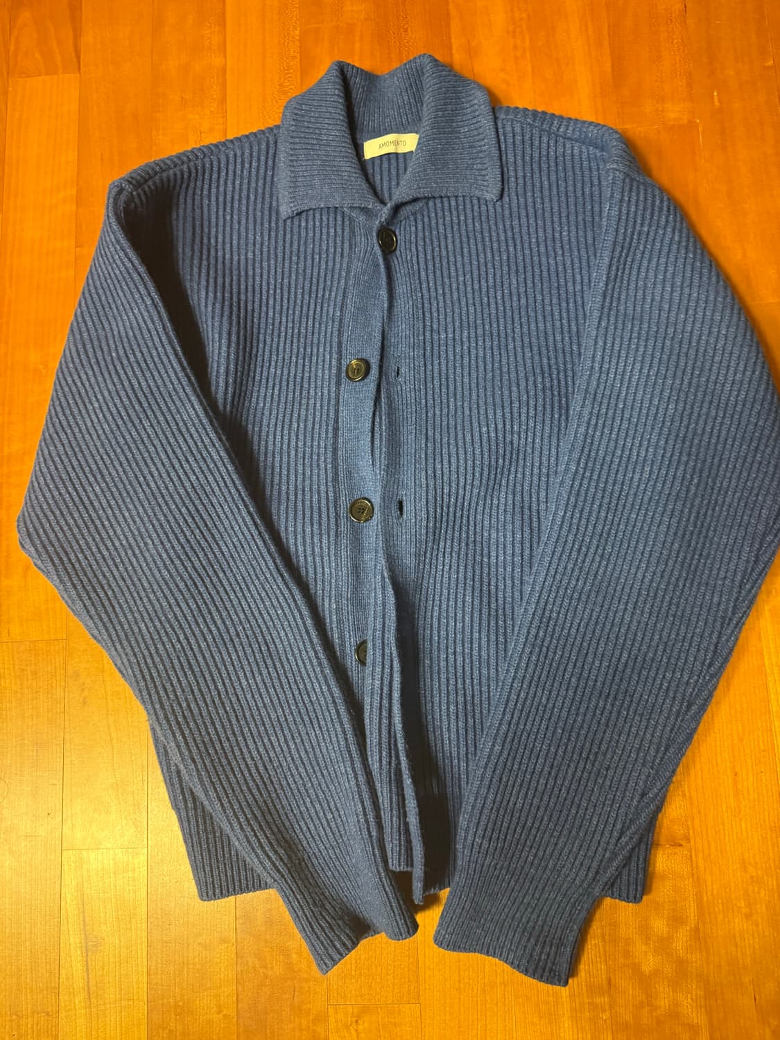아모멘토 RIBBED BUTTON-UP CARDIGAN 상품이미지2