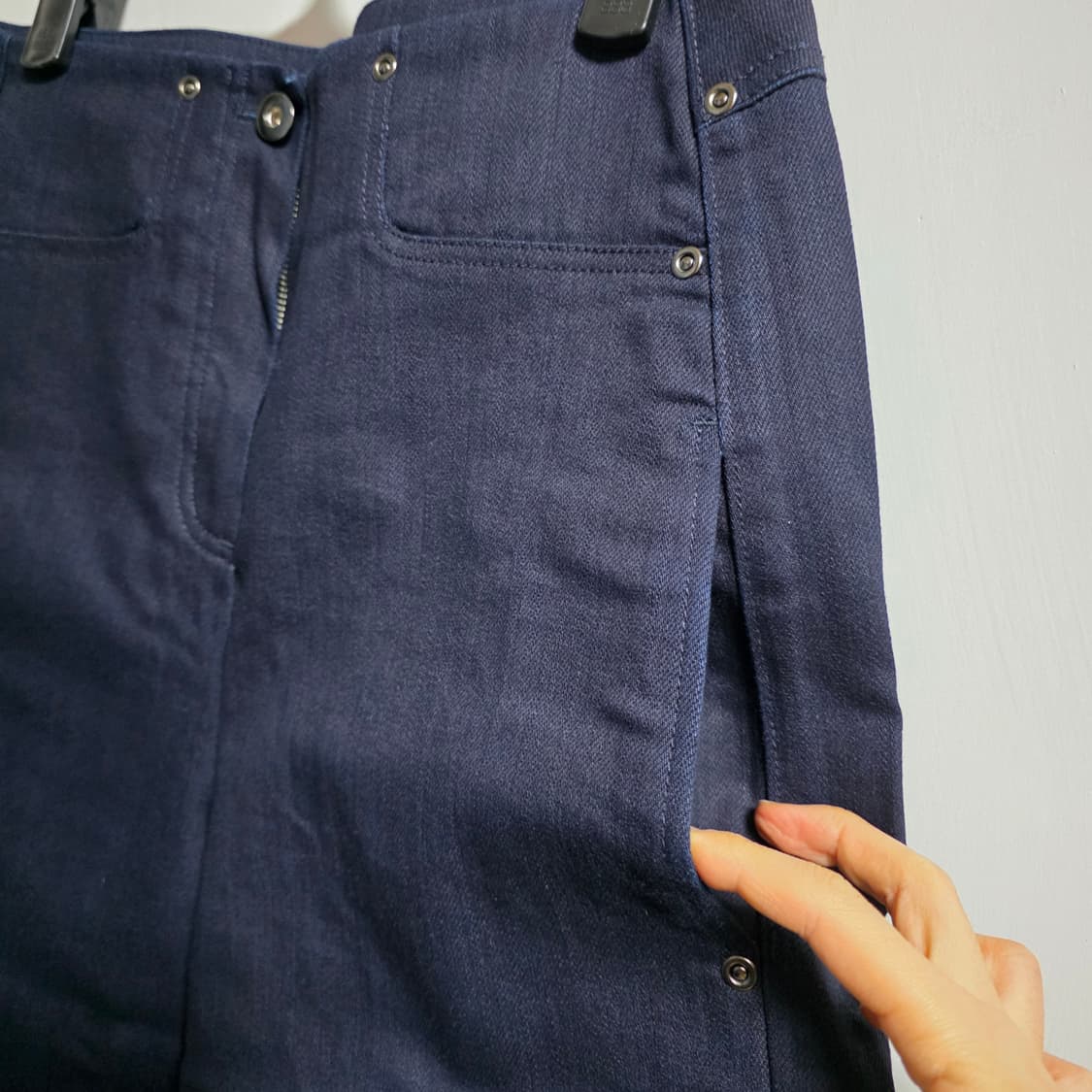 새상품) 에핑글러 오발하프데님 M 상품이미지9