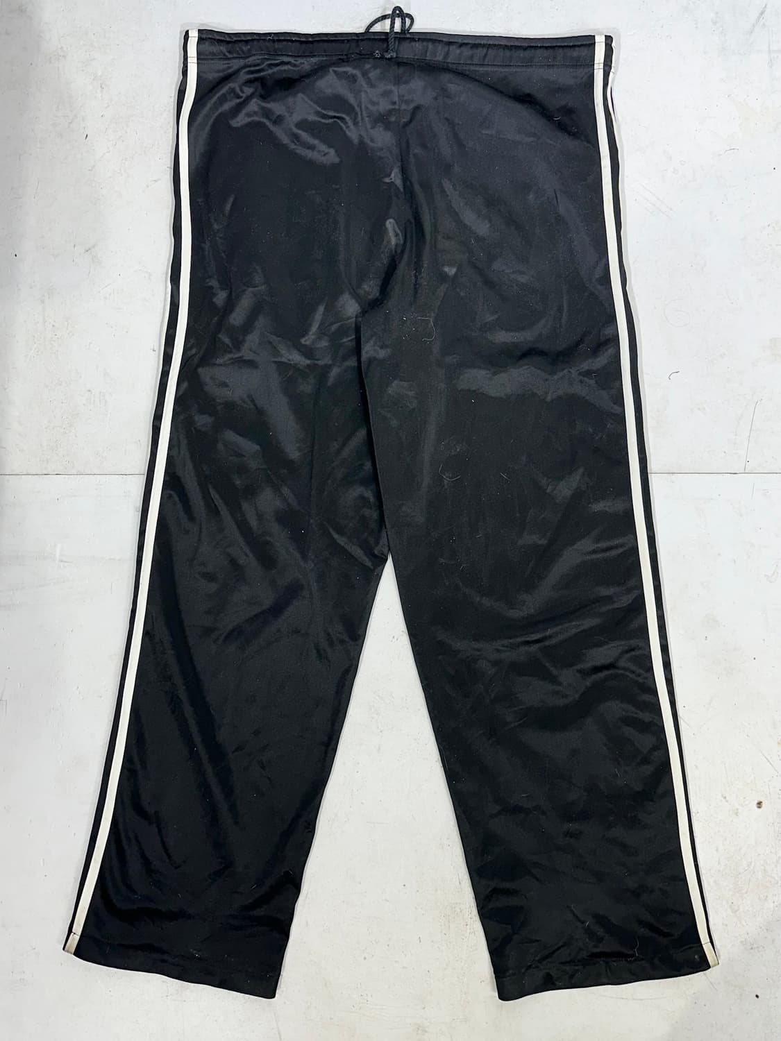 90s 아디다스 대대장 블랙 삼선 와이드 추리닝 바지 트레이닝 팬츠 L 상품이미지5