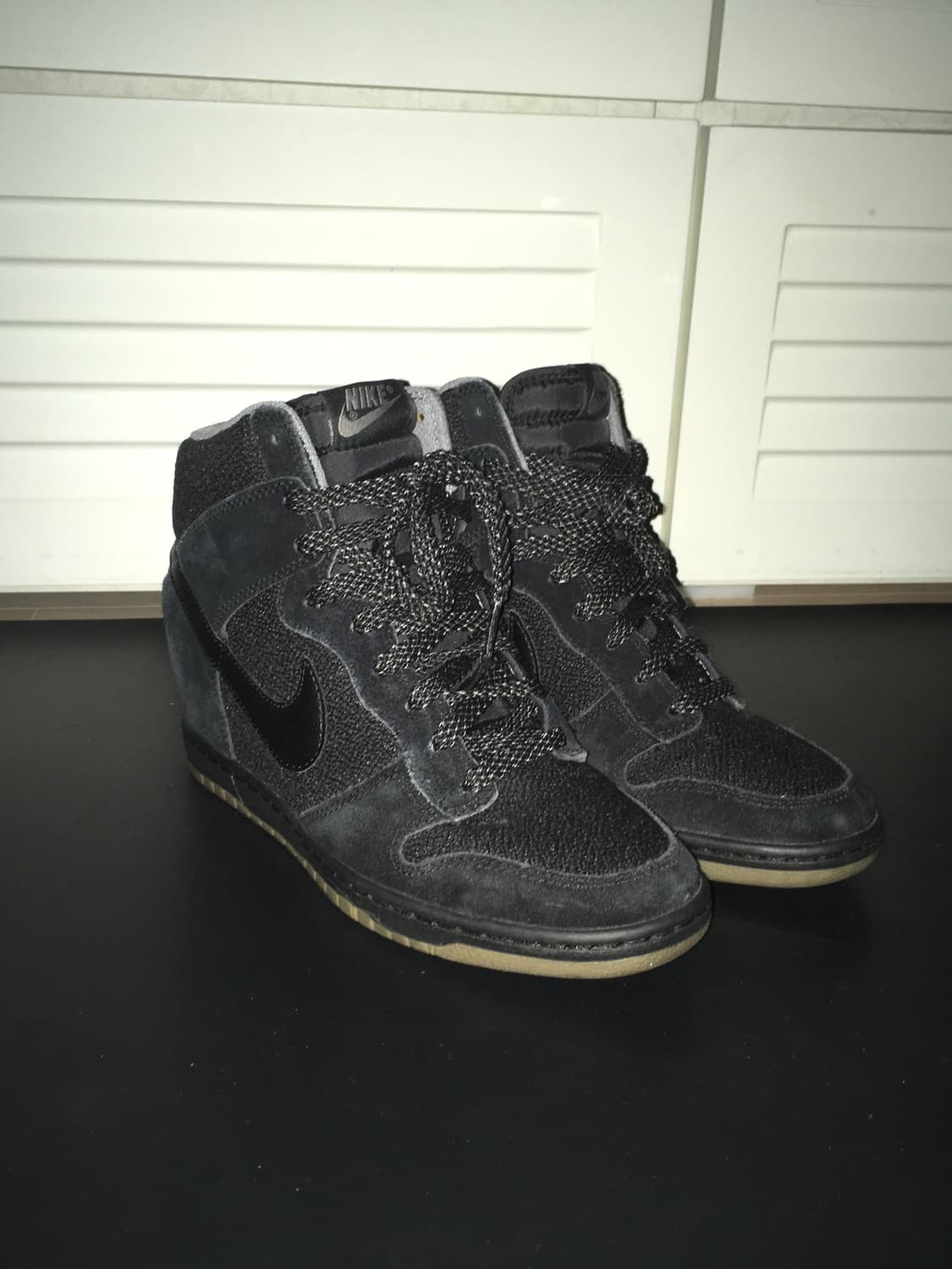 나이키 웨지슈즈 하이탑 블랙 상품이미지2