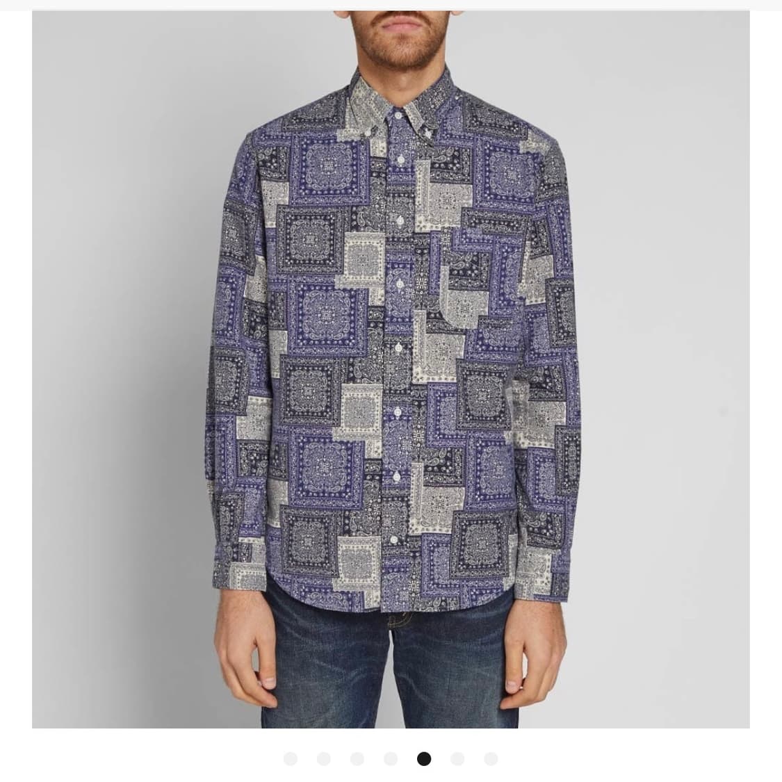 짓먼 빈티지 페이즐리 블루스 셔츠 상품이미지1