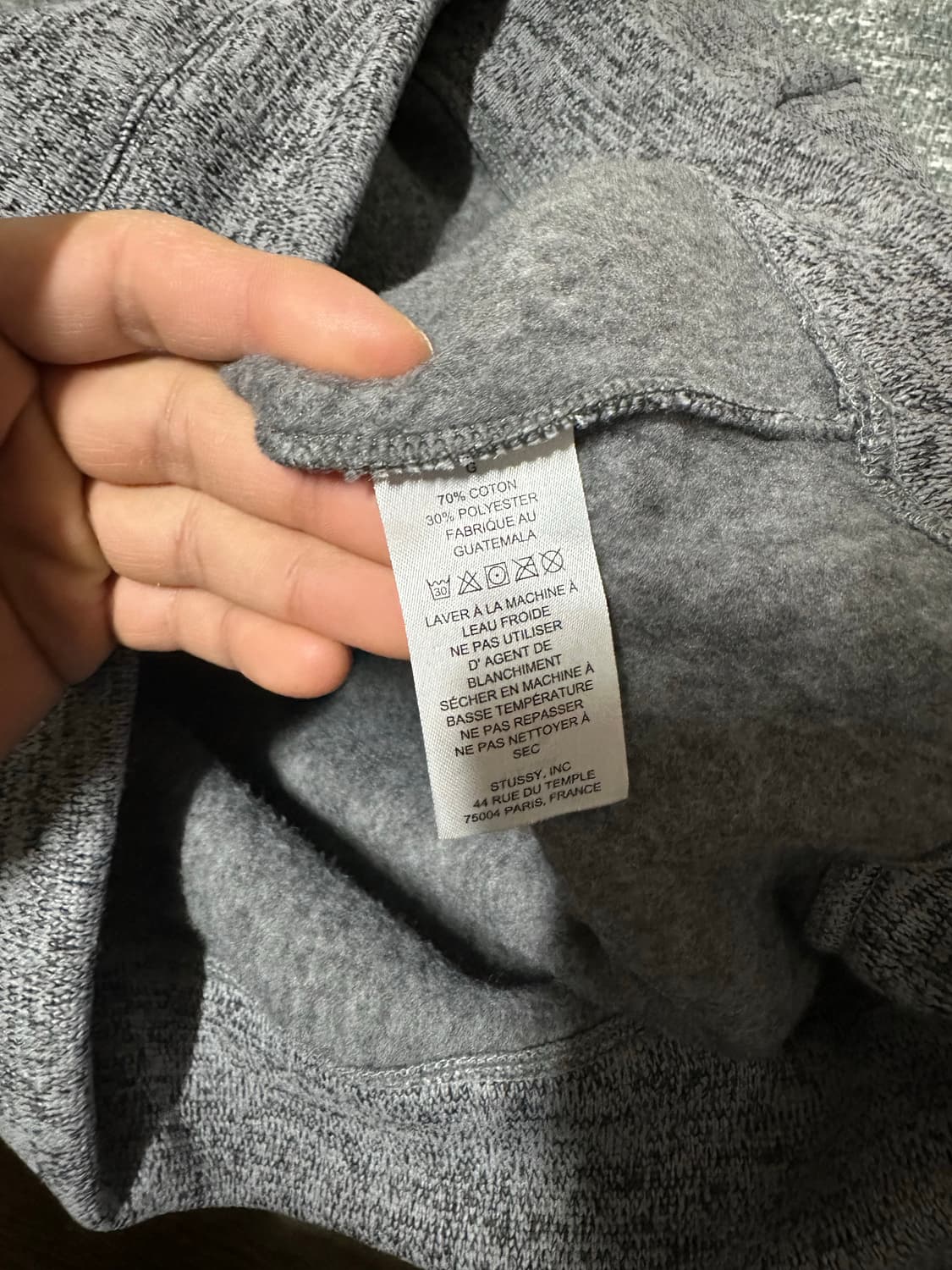 스투시 그레이 맨투맨 티셔츠 L 상품이미지4