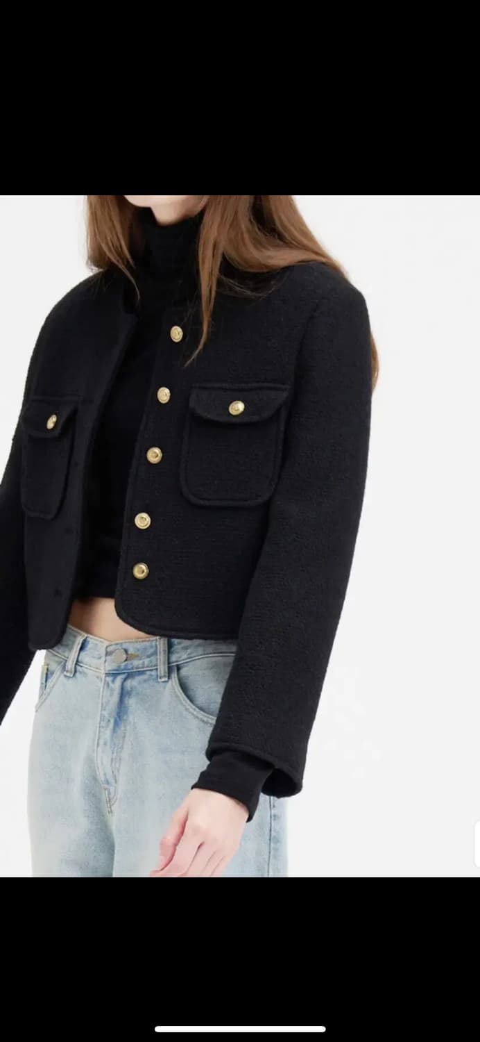 마론에디션 윈터 트위드 크롭 자켓 상품이미지3