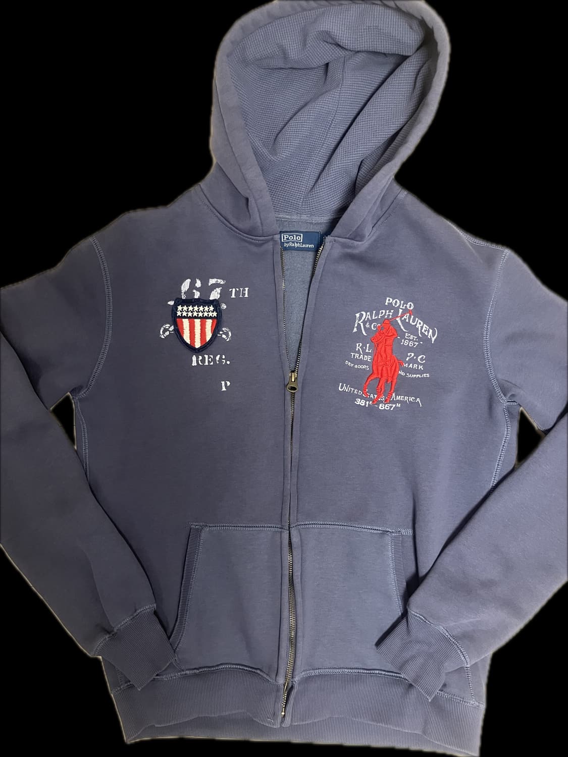 폴로 빅포니 후드집업 네이비 M 상품이미지1