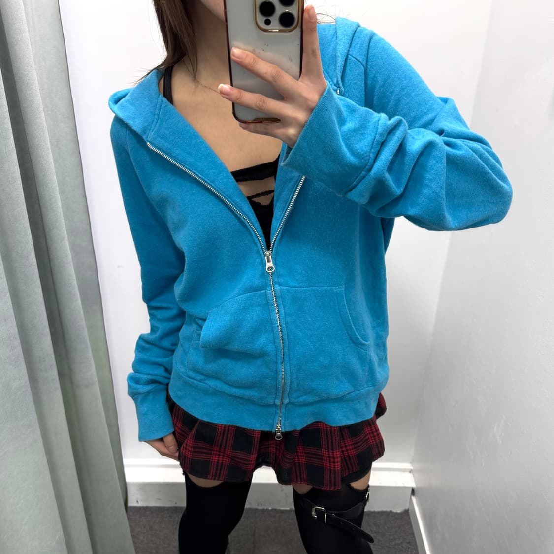 어반 리서치 도어스 블루 투웨이 후드집업 상품이미지1